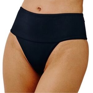 Vix Swimwear Jessica Solid High waist Bikini Bottom Black Size small